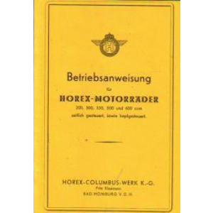 Horex Modelle 1936/1937 Betriebsanleitung