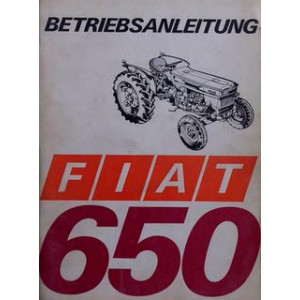 Fiat Traktor 650 Betriebsanleitung