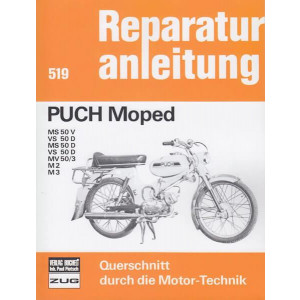 Reparaturanleitung Puch Moped MS50V, VS50D, MS50D, MV50/3, M2, M3