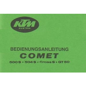 KTM Motorfahrzeugbau 500 S, 504 S, Cross S, GT 50 Betriebsanleitung