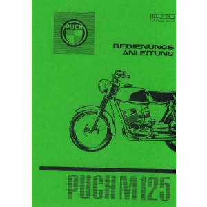 Puch Motorrad M 125, Betriebsanleitung