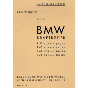 BMW R51 R66 R61 und R71 Ersatzteilkatalog