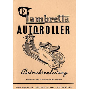 NSU Lambretta Autoroller Betriebsanleitung