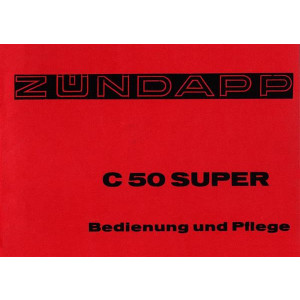Zündapp C50 Super Betriebsanleitung