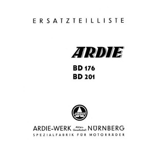 Ardie BD176 und BD201 Ersatzteilkatalog