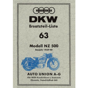 DKW NZ500 Ersatzteilkatalog