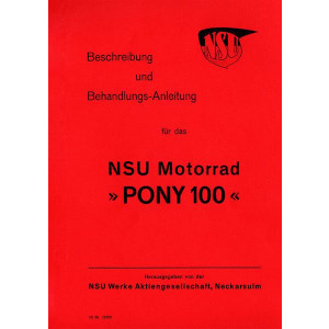 NSU Pony 100 Betriebsanleitung