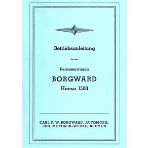 Borgward Hansa 1500 Betriebsanleitung