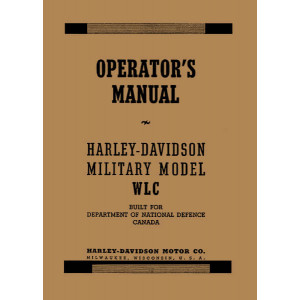 Harley-Davidson WLC750 Militär Betriebsanleitung