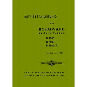 Borgward B2000 B2500B B2500A Betriebsanleitung
