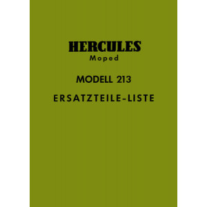 Hercules Moped Modell 213 Ersatzteilkatalog