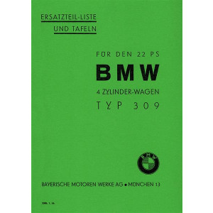 BMW Typ 309 Ersatzteilkatalog