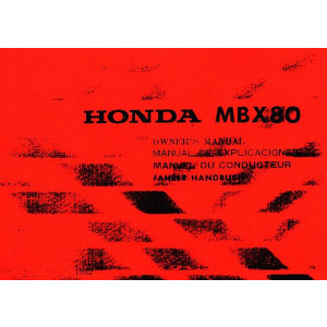 Honda MBX80 Fahrerhandbuch