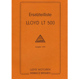 Lloyd LT 500 Ersatzteilkatalog