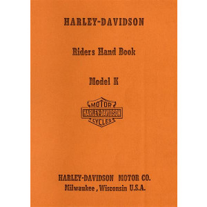 Harley-Davidson K - Riders Handbooks