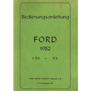 Ford 6  /V8 - Zylinder 1952 Betriebsanleitung
