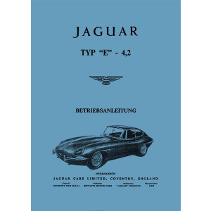 Jaguar Typ E mit 4,2 ltr. Betriebsanleitung