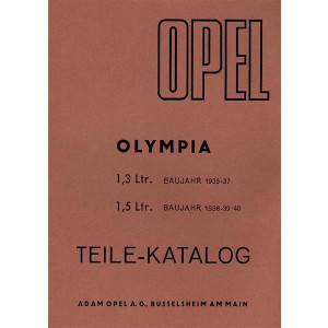 Opel Olympia 1935 bis 1940 Ersatzteilkatalog