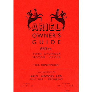 Ariel Motor Cycle 650 ccm Twin Cylinder Owner's Guide