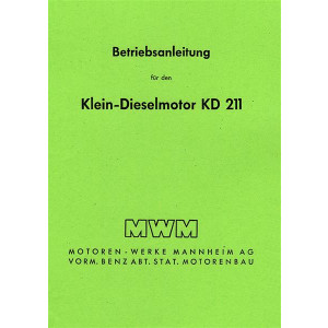 MWM KD 211 - Kombinierte Bedienungsanleitung und Ersatzteilliste
