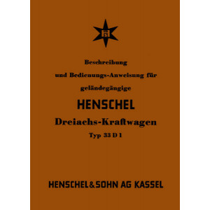 Henschel Typ 33 D1 Betriebsanleitung