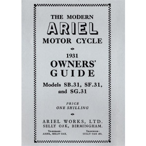 Ariel SB31 / SF31 / SG31 Owner's Guide