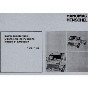 Hanomag / Henschel F20 - F35 Betriebsanleitung