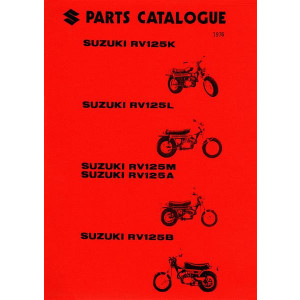 Suzuki RV125K RV125L RV125M RV125A RV125B Parts Catalogue