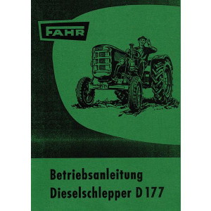 Fahr D177 Diesel-Schlepper Betriebsanleitung