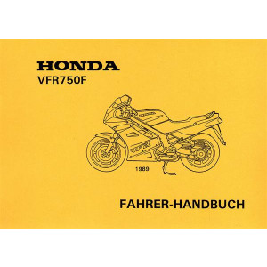 Honda VFR750F Fahrerhandbuch