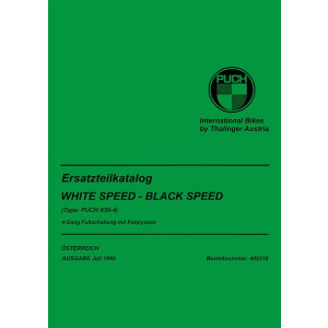 Puch X 50-4, White Speed, Black Speed Ersatzteilkatalog