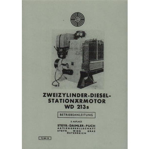 Steyr WD213s Stationärmotor Betriebsanleitung