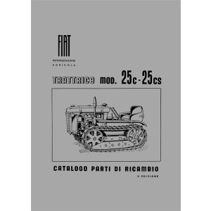 Fiat Trattrice Mod. 25c - 25cs, Catalogo parti di ricambio