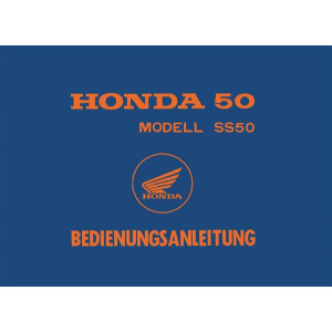 Honda SS50 Betriebsanleitung