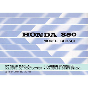 Honda CB350F Fahrerhandbuch