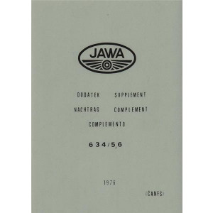 Jawa 350 2 Zylinder, für Typ 634/5,6 Ersatzteilkatalog