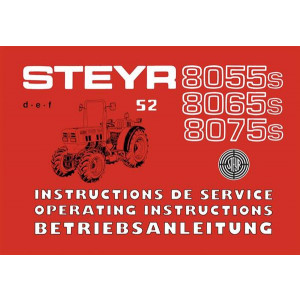 Steyr 8055s 8065s 8075s S2 Traktor Betriebsanleitung