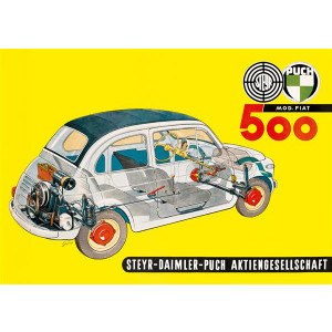 Steyr Puch Modell Fiat 500 Poster