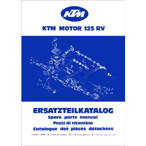 KTM Motorfahrzeugbau Motor 125 RV Ersatzteilkatalog