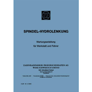 ZF Spindel-Hydrolenkung 7418, 7419, 7425, 7428, 7429, 7438, 7468 Wartungsanleitung
