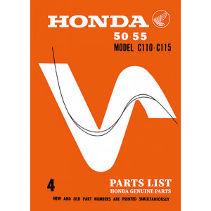 Honda C110 C115 Parts List