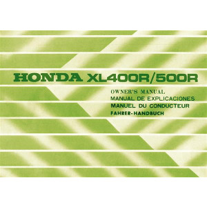 Honda XL400R XL500R Fahrerhandbuch