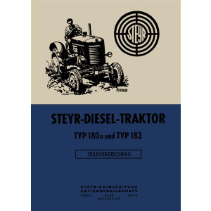 Steyr 180a und 182 Traktor Ersatzteilkatalog