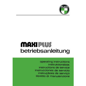 Puch Maxi Plus Betriebsanleitung
