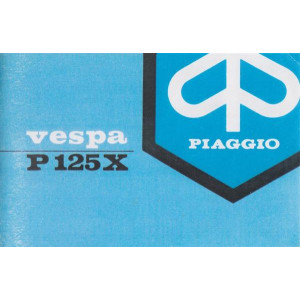 Piaggio Vespa P 125 X, Betriebsanleitung