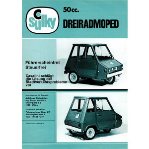 Sulky Dreiradmoped 50 ccm mit Minarelli-Motor W3QM Prospekt
