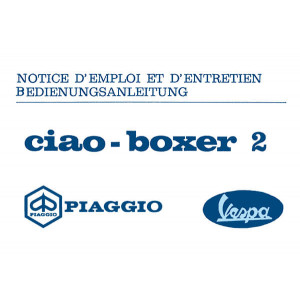 Piaggio Vespa Ciao und Boxer 2 Bedienungsanleitung