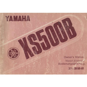 Yamaha XS500B Bedienungsanleitung