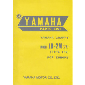 Yamaha Chappy, Mod. LB-2M, Typ 1FO (Europa) Parts List