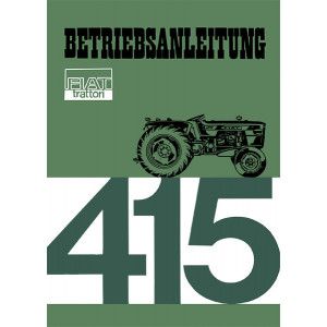 Fiat Traktor 415 Betriebsanleitung